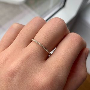 Mejuri Slim Diamond Eternity Band | Size 7